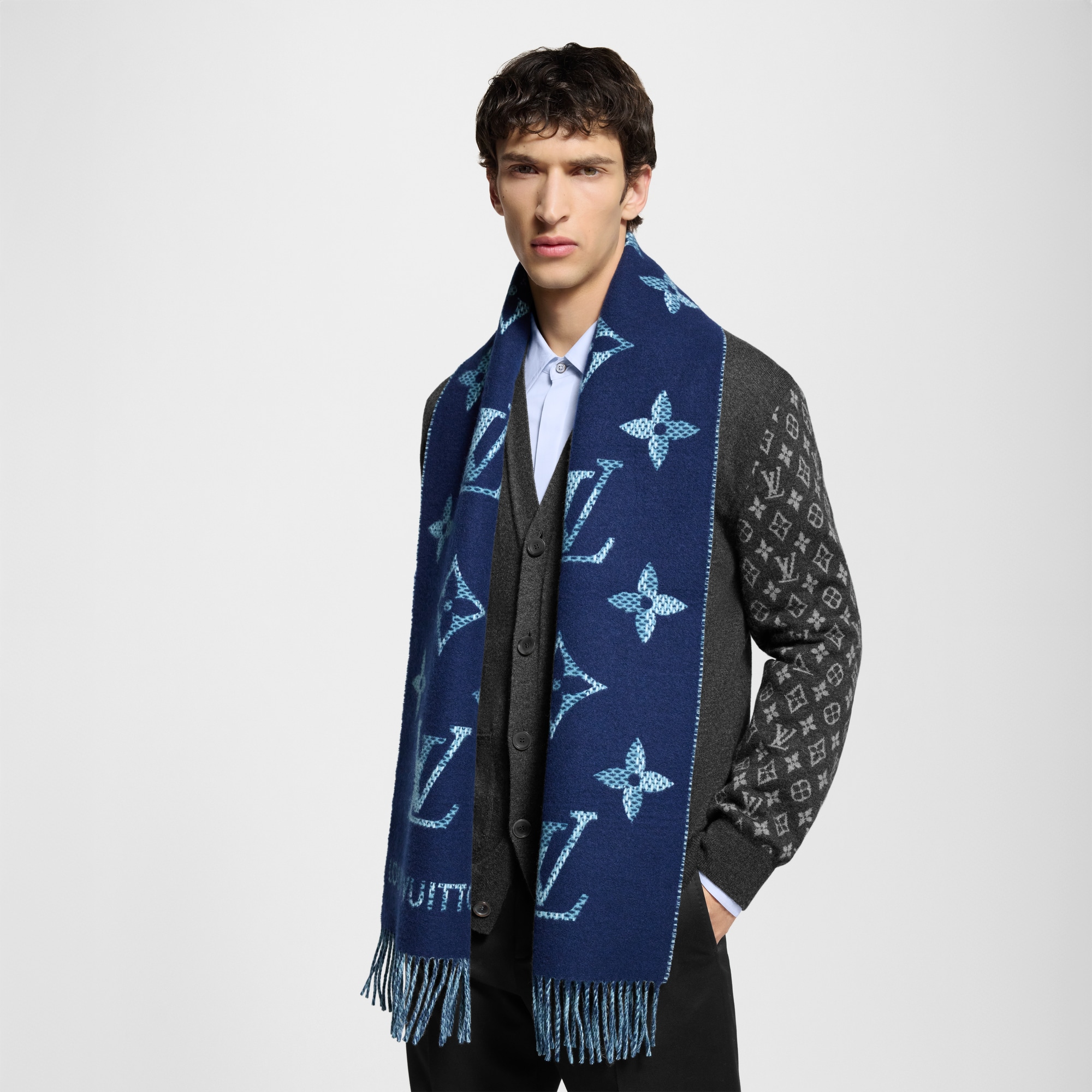 Monogram Check Scarf S00 - Holiday Gifts for Him | LOUIS VUITTON